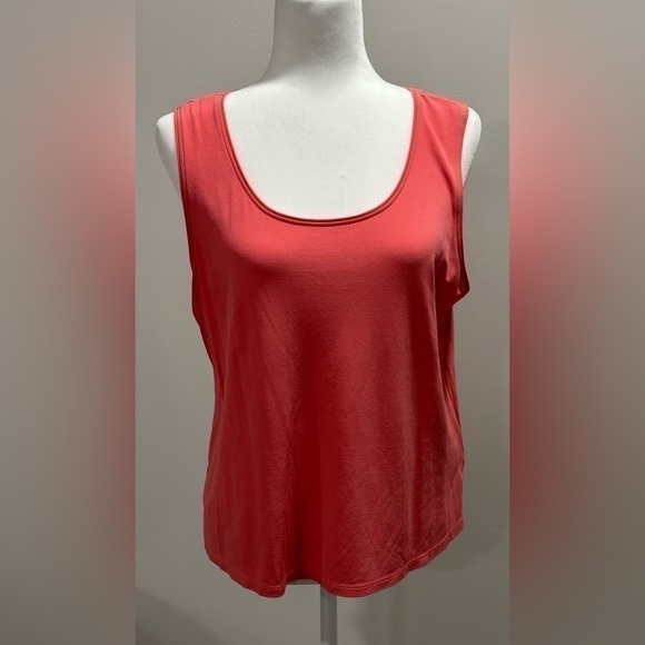 Eileen Fisher Woman’s Salmon Colored Silk Top Size Lg - Picture 1 of 6